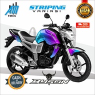 Byson Carburetor Striping Yamaha Byson Carburetor Variation Stickers Chameleon Motif Design