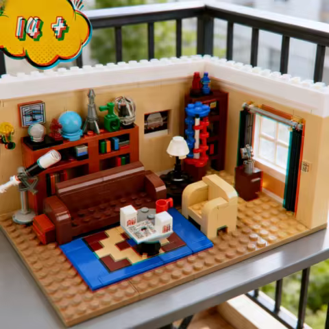 2026 New 534pcs TV Living Room Moc Drama Friends Bigbang Theory American Model Building Blocks Brick