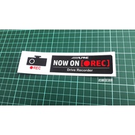 ALPINE Drive Recorder (JDM) sticker