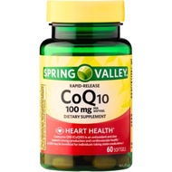 CoQ10 100mg – 60 Rapid Release Softgels, Coenzyme Q10 Supplement, Co Q10 100mg Capsules, Antioxidant