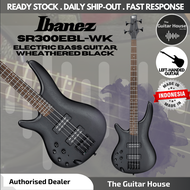 Ibanez SR300EBL Left-handed Electric Bass Guitar, Wheathered Black (SR300EBLWK) (SR300EBL-WK)