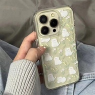 INS Small Flower cat Case OPPO A60 Reno 11F Realme C65 C67 Casing A79 A15 A17K A54 A3S A9 2020 A5 A5