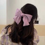 Korean Girl Long Bow Hairpin Elegant Large Ribbon Hair Clip Fashion Scarf Hair Clip Sepit Rambut 发夹