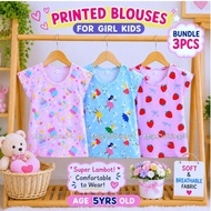 3 or 6pcs Blouses for Girl Kids 0-8yr Old