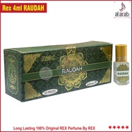 ROUDAH Rex 4ml White Oud / Madina / Roudah 4ml x 12 pcs Attar Roll On By Rex