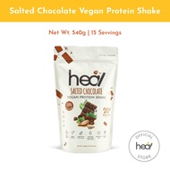 Heal Salted Chocolate Protein Shake Powder - Vegan Protein (15 servings) HALAL - Meal Replacement, Plant Based Protein