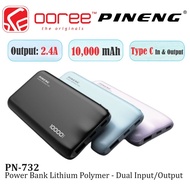 PINENG PN-732 POWER BANK 10000MAH 2.4A DUAL INPUT/OUTPUT WITH LITHIUM POLYMER / LIGHT INDICATOR DISP