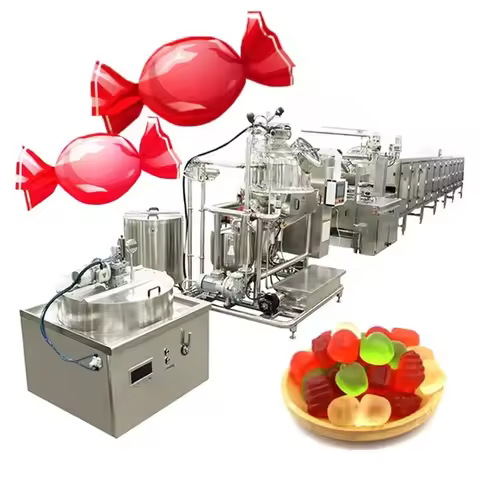 Multifunction Full Automatic Starch Mogul Line Jelly Gummy Candy Depositing Production Line Gummy Ma