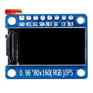 IPS RGB Display 0.96 Inch 7P SPI HD 65K Full Color LCD Module ST7735 Drive IC 80X160 (Not OLED)