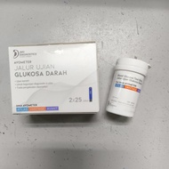 Blood GLUCOSE TEST STRIP FOR AVOMETER ATLAS,VANTAGE & AVANT 2 x 25 STRIPS E:12/27 JALUR UJIAN GLUKOS