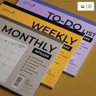 2026 Handwriting A5 B5 DIY Dateless Monthly Weekly Daily Planner Pad