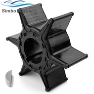 Water Pump Impeller & Key For Yamaha Outboard 2 & 4 Stroke 20 HP 25 HP Boat Motor 6L2-44352-00 6L2-4