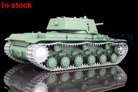 HENG LONG 1/16 Scale 7.0 Upgraded Soviet KV-1 RTR RC Tank 3878 W/ 360° Turret Rotation Infrared Smok