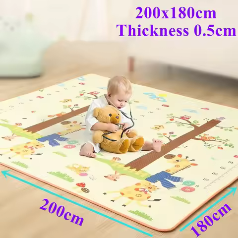 200x180cm Thickness: 0.5cm 8 Styles To Choose Baby Play Mat for Children Rug Playmat Baby Room Crawl