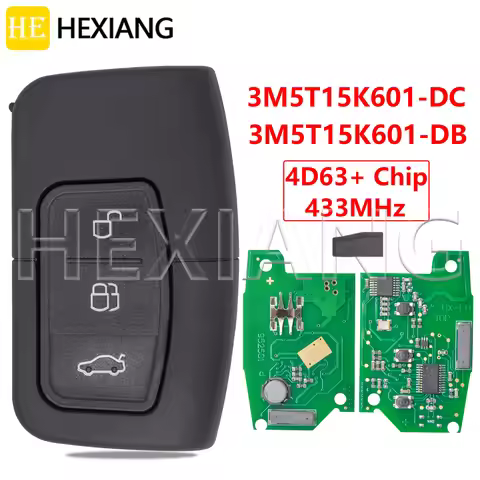 HE 3M5T-15K601-DC /DB 4D63+ 433MHz Car Remote Key For Ford Fusion Focus Fiesta Kuga Mk7 Escape C-Max