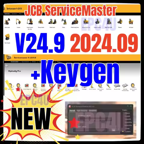 JCB ServiceMaster 4 V24.9 [092024] Diagnostic Software+JCB keygen Full Unlocked Or (V23.2.7) [03/202