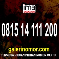 Nomor Cantik IM3 Indosat Prabayar Support 5G Nomer Kartu Perdana 0815 14 111 200