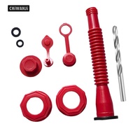 CHiWANji Gas Can Spout Replacement Gas Can Nozzle 5L Professional Flexible Red 6.30inch to 11.81inch