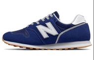 New Balance NB 373 舒適 織物合成革減震防滑耐磨透氣 低幫跑步鞋 男款 藍灰色
