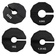 Gym Micro-Plates Dumbbell Fractional Weight Plate Rubber Fractional Weight Plates Add-on Change Blac