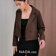 [NADA WEAR] CORA BLAZER - Women's Blazer, Women's Work Tops, Women's Office & Casual Outerwear, Crop