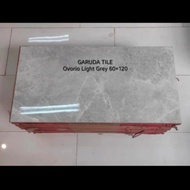 granit/keramik lantai 60x120 Garuda tile ovorio light greyy