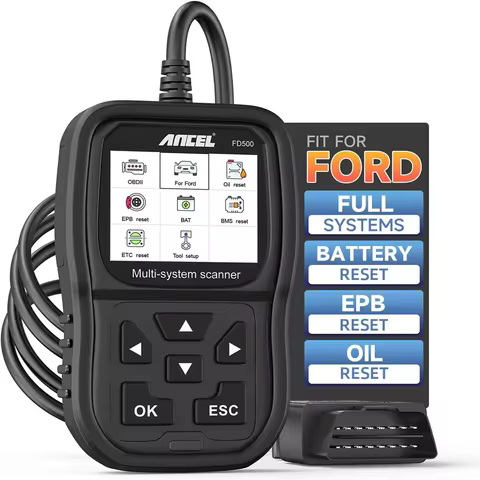 ANCEL FD500 for Ford Car All System OBD2 Scanner Diagnostic BMS EPB Oil Throttle Oil EPB Reset Code 