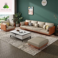 QAE7 Technology fabric sofa three person living room small apartment modern simple 2.6m 2.3m direct 