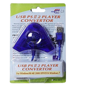 Converter Konverter USB 2 Slot Stik Stick PS2 ke PS3/PC/LAPTOP