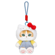 Mofusand X Hello Kitty 毛公仔掛件  (平行進口)