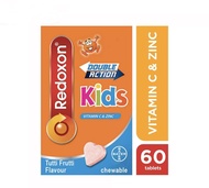 EXP 02/25 Redoxon Double Action Kids Tutti Frutti Chewables 60 Tablets