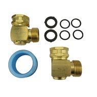 [KNWH] Garden Hose Swivel Elbow Connector 90 Degree Fittings 3/4" GHT Hose Adapter