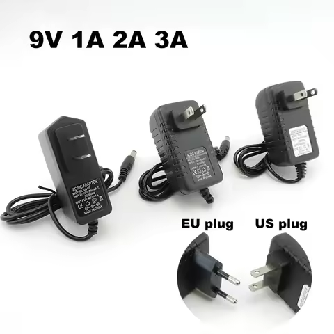 AC 110V 220V to DC 9V 1A 2A 3A 9V2A 9V1A Power Supply Adapter Converter Charger EU US plug 1000ma 20
