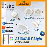 Oritz AI Smart Light Tuya Smart App Downlight Eyeball GU10 ABulb LED Imitos