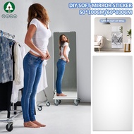 Self Adhesive Mirror Stickers Flexible Mirrors Sheets Cuttable DIY Wall Mirror PET Non Glass Mirror Stickers SHOPSBC9826