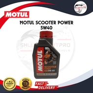 MOTUL Scooter Power 5W40 5W-40 [ READY STOCK] 100% Original Minyak Hitam Motul