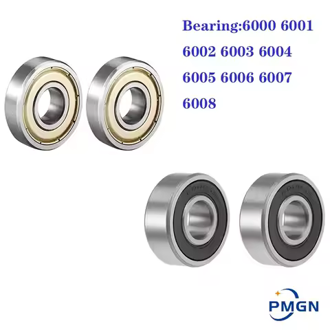 2pcs/packed Bearing 6000 6001 6002 6003 6004 6005 6006 6007 6008 Rs 2rs Zz 2z High Quality Deep Groo