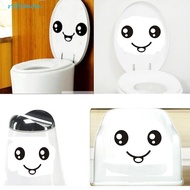 ROFOMON Smile Face Toilet Stickers DIY Personalized Furniture Decoration Wall Decals Fridge Washing|Bathroom Car Sticker for Car Side Mirror Rearview Funny Home Decoration