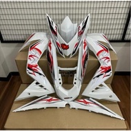 BODY COVER SET (MAGIC BOY) RS150 V1/V2/V3 KANJI RED/CRYSTAL WHITE