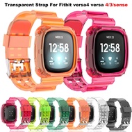 For Fitbit Versa 4/Versa 3 Transparent Watchband For Sense2 Sense 2 Smart Watch Replacment Watchband