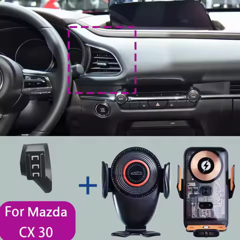 For Mazda CX-30 CX 30 CX30 2020-2023 Car Phone Mount Wireless Charger Special Mobile Phone Holder Fi