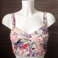 Linen bra, Bustier top, Crop top