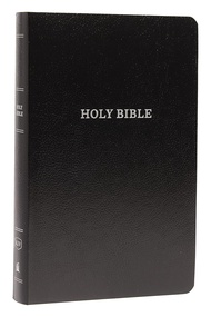 English BOOK หนังสืออังกฤษใหม่ KJV Holy Bible: Gift and Award Black Leather-Look Red Letter Comfort 