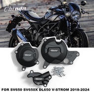 Motorcycle Engine Protective Cover For Suzuki SV650 SV650X DL650 V-STROM 2018-2024 Guard Protector F
