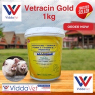 Vetracin Gold Soluble Powder 1kl Vetracin gold powder 1 kg Vetracin gold with probiotic