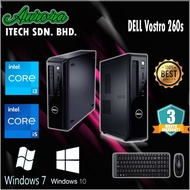 ( REFURBISHED )DELL VOSTRO 260S INTEL I3 / I5 2 GEN/ 4-8GB DDR3 RAM / 250GB HDD / 120-240GB SSD