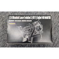 Car Model 1/24 Hobby Design Mitsubishi Lancer Evolution X (4B11) Engine Full detail Kit(HD03-0328) P