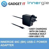 Innergie 65C (BK) USB-C Power Adapter 65W with USB PD 2m Built-in Type C cable (ADP-ING-65W-USBC)