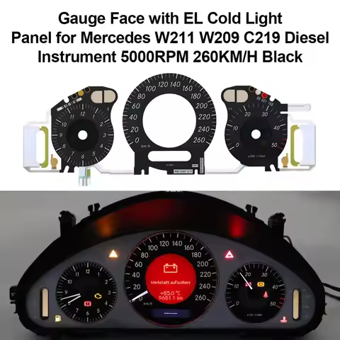 EL COLD Light PANEL Backlight REPAIR Gauge Face for Mercedes W211 Diesel Instrument Cluster Dials 26