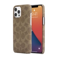 COACH SLIM WRAP CASE SIGNATURE C ( เคส IPHONE 12 PRO MAX )-KHAKI